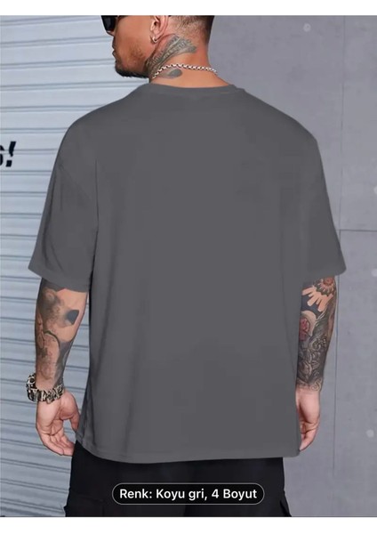 Erkekler Için Rahat Tenis Kulübü Grafikli Tişört - Bol Kesim, Nefes Alabilen Polyester, Vintage