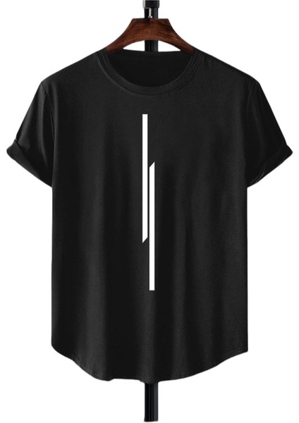 Çizgili Slim Oval Kesim 2li 100/100 Pamuklu T-Shirt
