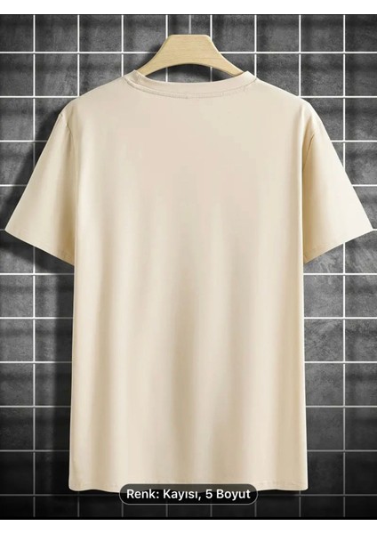 Trust Crossed Out Print T Shirt, Erkekler Için Tişörtler, Yaz Için Rahat Kısa Kollu Oversizet-Shirt