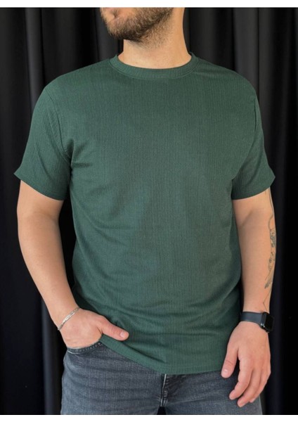 ✅ Bürümcük Kumaş Erkek Basic T-Shirt - Kısa Kollu, Modern Tasarım