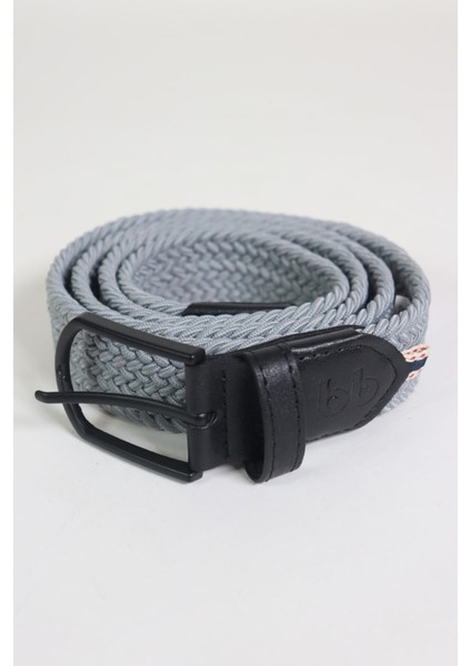 Elastik Örgü Kemer Açık Gri