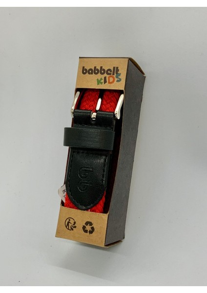 Kids Elastik Örgü Çocuk Kemeri Beyaz Denizci Baskılı