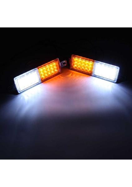 2 Adet 12 V 30 LED Araç Kamyon Boğa Çubuğu Işık Bull Ön Tampon Işık Ön Gösterge Park Lambası Sinyal Ampul Römork (Yurt Dışından)