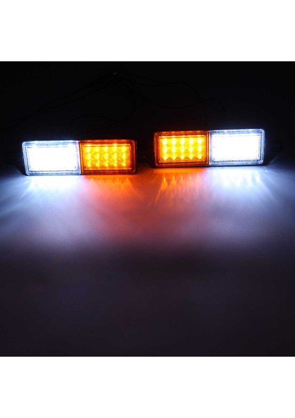 2 Adet 12 V 30 LED Araç Kamyon Boğa Çubuğu Işık Bull Ön Tampon Işık Ön Gösterge Park Lambası Sinyal Ampul Römork (Yurt Dışından)