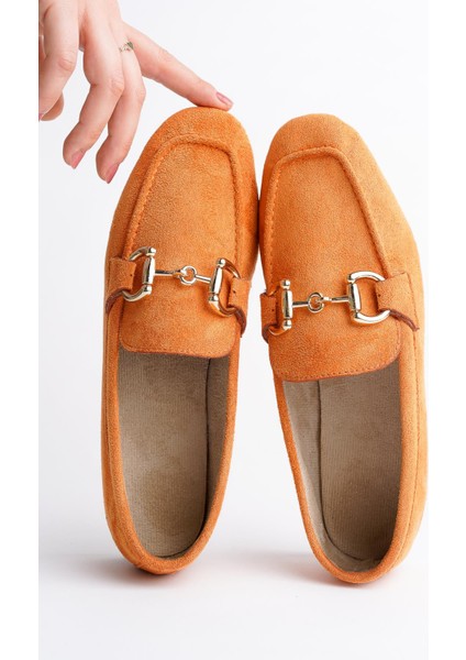 Mona Garantili Metal Tokalı Deri Kadın Loafer Günlük Ayakkabı modelleri