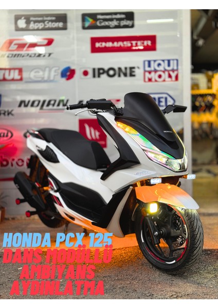 Honda Pcx 125 - 150 Uzaktan Kumandalı 16 Modlu Çakar Dans Modüllü Ambiyans Aydınlatma - Motosiklet Altı Aydınlatma Amber - Turuncu Renk fiyatları