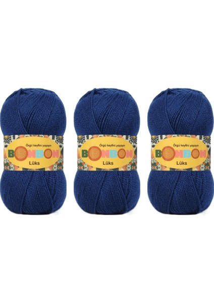 Bonbon Lüks Örgü ipi 100 Gr. 98876 3 Adet