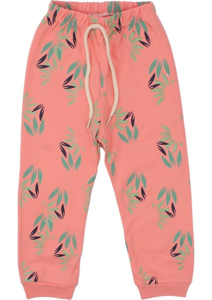 Kız Çocuk Pembe Papağan Baskılı 2'li Pijama Takımı - 1014743