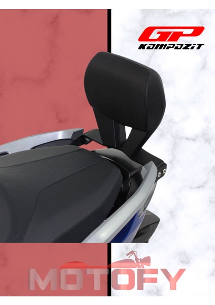 Gp Kompozit Honda Forza 250 2021-2022 Uyumlu Sissy Bar Siyah