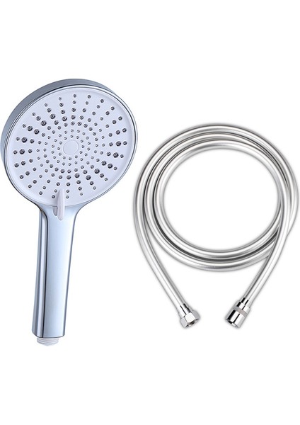 12CM Geniş Panel El Duş Başlığı + 1.5m Gümüş Pvc Duş Borusu (Yurt Dışından)
