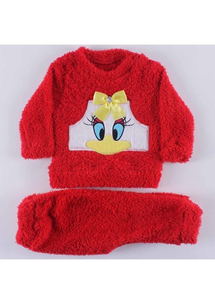 Kız Bebek Kırmızı Ördekli Welsoft 2'li Peluş Takım - 1010498