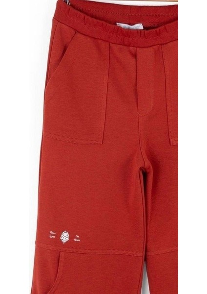 Kız Çocuk Pamuklu Bel Lastikli Cep Detaylı Bol Paça Eşofman Altı modelleri