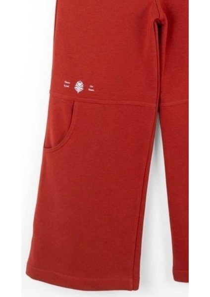 Kız Çocuk Pamuklu Bel Lastikli Cep Detaylı Bol Paça Eşofman Altı indirimleri