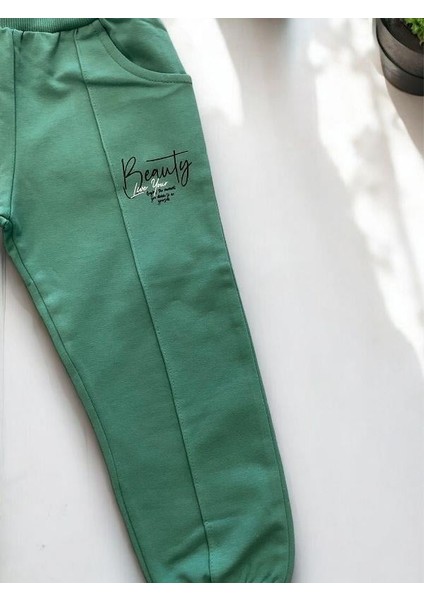 Kız Çocuk Pamuklu Beli Paçası Lastikli Eşofman Alt modelleri