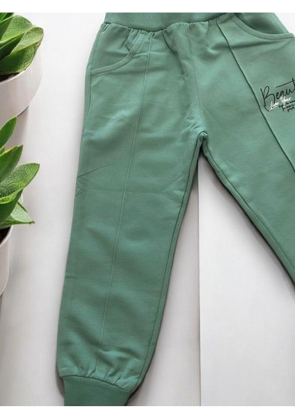 Kız Çocuk Pamuklu Beli Paçası Lastikli Eşofman Alt indirimleri