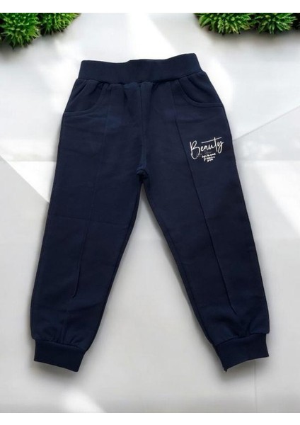 Kız Çocuk Pamuklu Beli Paçası Lastikli Eşofman Alt