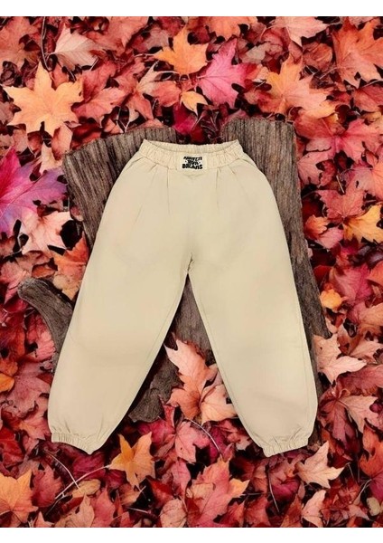 Kız Çocuk Beli Paçası Lastikli Eşofman Alt