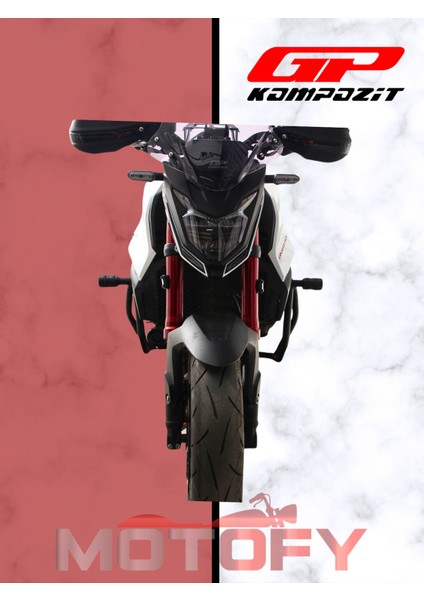 Gp Kompozit Honda CB750 Hornet 2023-2024 Uyumlu Motor Koruma Demiri Siyah modelleri