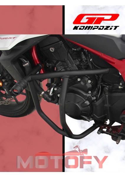 Gp Kompozit Honda CB750 Hornet 2023-2024 Uyumlu Motor Koruma Demiri Siyah fırsatları