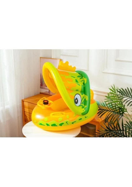 Mkjınmeı Çocuk Yüzme Botu, Bebek Yüzme Simidi, Yaz Şişme Oturma Simidi, Güneşlik, Su Oyuncağı (Yurt Dışından)