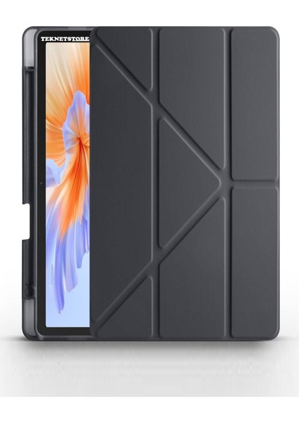 Honor Pad V9 11.5 Inç Kılıf Katlanır Kalem Bölmeli Silikon Standlı Uyku Modlu Akıllı Kapak
