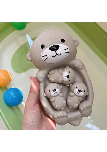 Su Samuru 1 Büyük ve 3 Küçük Bebek Su Banyosu Oyuncakları (Yurt Dışından)