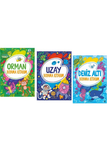 Orman - Uzay - Deniz Altı Boyama Kitabım