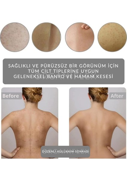 At Kılı Fırçası ve Mikro Gözenekli Hamam Kesesi 2'li Set
