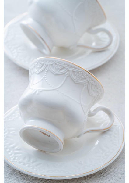 Veronica 6 Kişilik Porselen Çay Fincanı Takımı - 220 ml