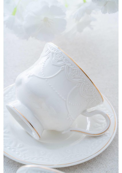 Veronica 6 Kişilik Porselen Çay Fincanı Takımı - 220 ml