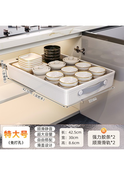 Mutfak Baharat, Bulaşık, Çekmeli Raf, Dolap Iç Çekmece Saklama Kutusu, Büyük Kapasiteli Ev Depolama (Yurt Dışından)