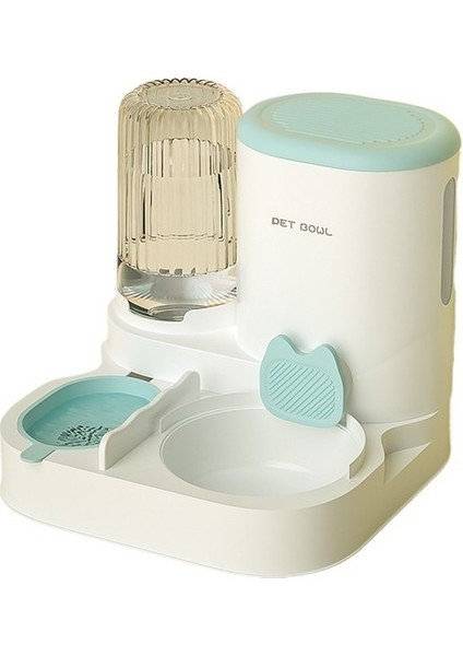 Mkjınmeıotomatik Evcil Hayvan Besleyici, Kedi Su Sebili, Kedi Mama Kabı, Kedi Maması Kabı, Içme Suyu Besleme Hepsi Bir Arada Besleyici, Kedi ve Köpek Malzemeleri (Yurt Dışından)