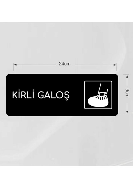 Kirli Galoş - Ofis Departman Kapı Isimliği, Yönlendirme Levhası Icon 24X9 cm fiyatları