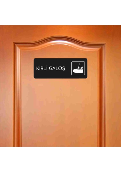 Kirli Galoş - Ofis Departman Kapı Isimliği, Yönlendirme Levhası Icon 24X9 cm fırsatları