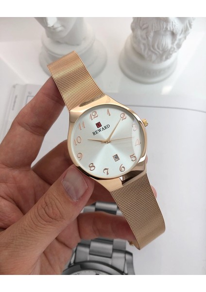 Orijinal Takvimli Çelik Su Geçirmez Erkek Saati