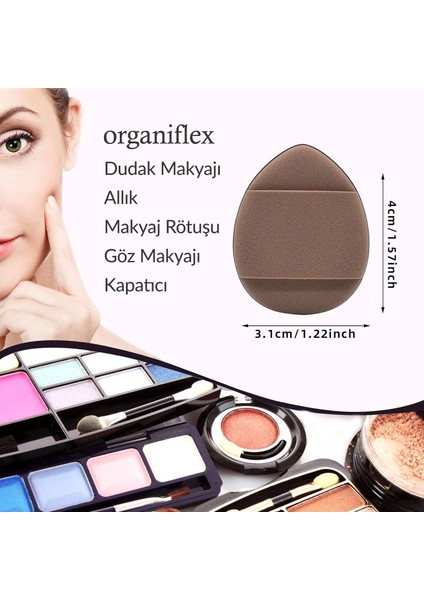 7 Adet Premium Puf Makyaj Süngeri Pürüzsüz Uygulama modelleri