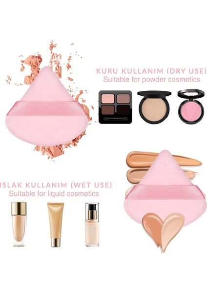 7 Adet Premium Puf Makyaj Süngeri Pürüzsüz Uygulama fırsatları