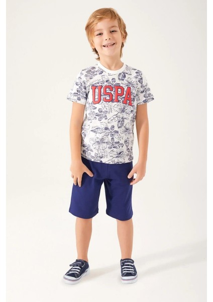 U.s. Polo Assn 1356 Garson Flowered Details Erkek Çocuk Bermuda Takım fiyatları