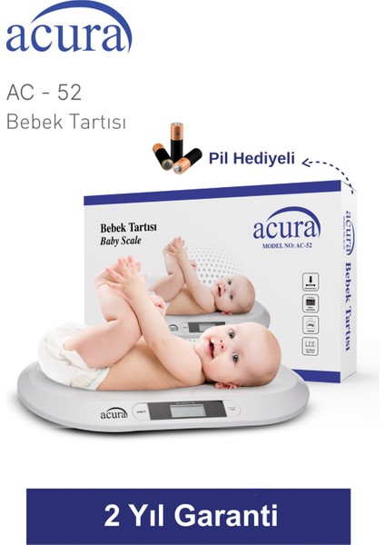 Ac-52 Ce Onaylı 20KG Kapasiteli Dijital Bebek Tartısı