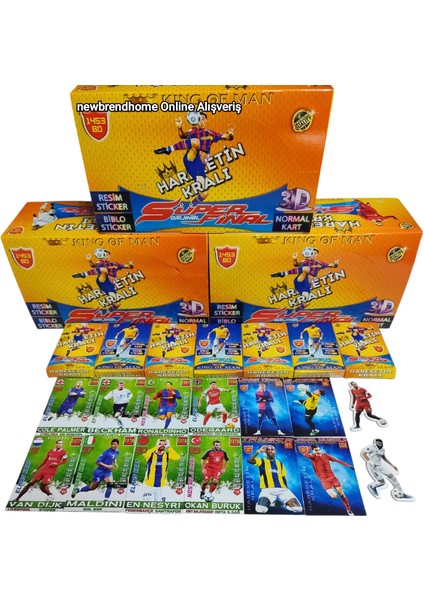 Kingofman Hareketin Kralı(20 Mini Kutu-Sticker -Biblo Sticker) Futbolcu Kartları Süper Final 1453 Bd fiyatları