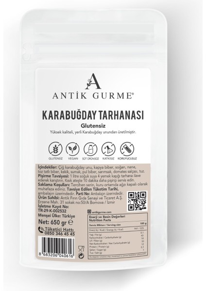Karabuğday Tarhanası Glutensiz