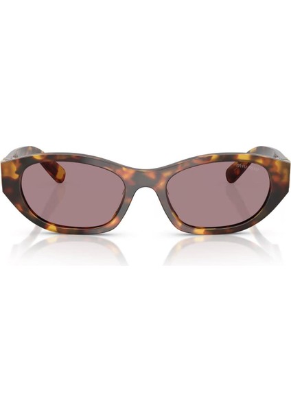 Mıu Mıu A03S 14L20I 53 Kadın Geometrik Kırçıllı Kahverengi Kemik Güneş Gözlüğü fiyatları