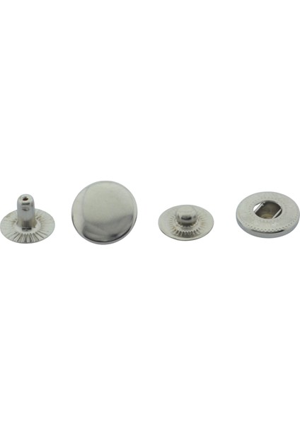 13MM 10 Adet Nikel Gümüş Renk Çıt Çıt Set