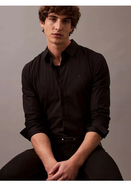 Ls Solıd Stretch Slım Shırt Erkek Gömlek LV04LB145G-UB1 modelleri