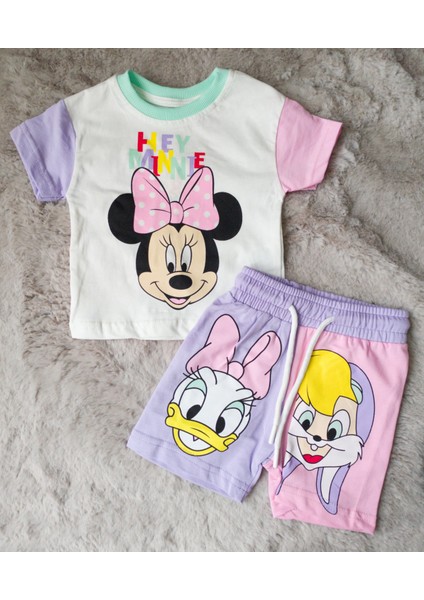 6-24 Ay Hey Mini Kız Bebek/çocuk Tişört-Şort Takım indirimleri
