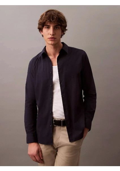 Ls Solıd Stretch Slım Shırt Erkek Gömlek LV04LB145G-CEF fırsatları