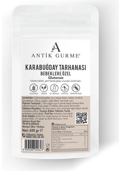 Karabuğday Tarhanası (Bebeklere Özel) Glutensiz