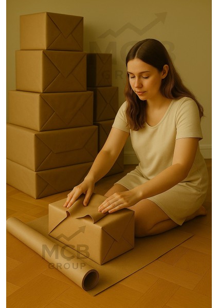 10 Adet Kraft Kağıt 70X100 cm Kahverengi Ambalaj Kağıdı Çeyiz Paketleme Koli Kağıdı 90 gr indirimleri