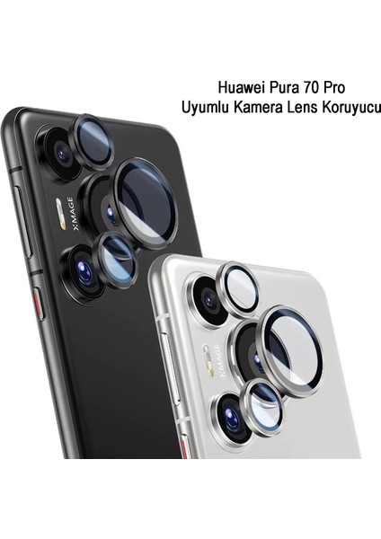 Huaweı Pura 70 Pro Uyumlu Kamera Lens Koruyucu Cam