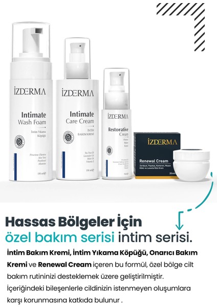 Renewal Cream + İntim Bakım Kremi ve Yıkama Köpüğü + Onarıcı Bakım Kremi 4'lü Set